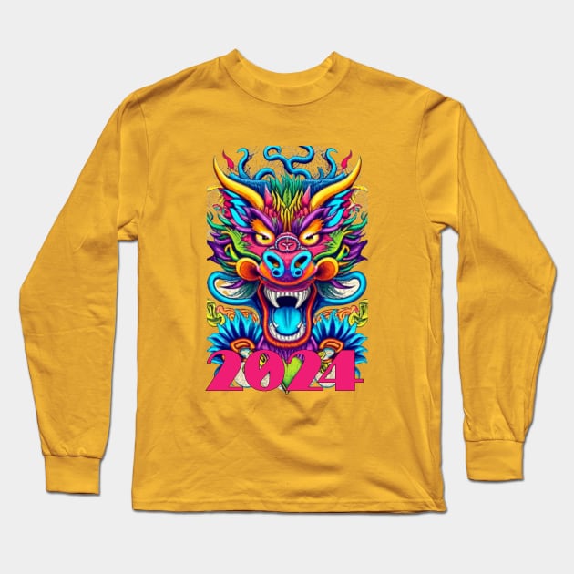 Year of the Dragon Long Sleeve T-Shirt by LegnaArt